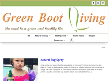 Tablet Screenshot of greenbootliving.com